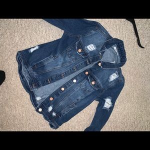 Oversized jean jacket